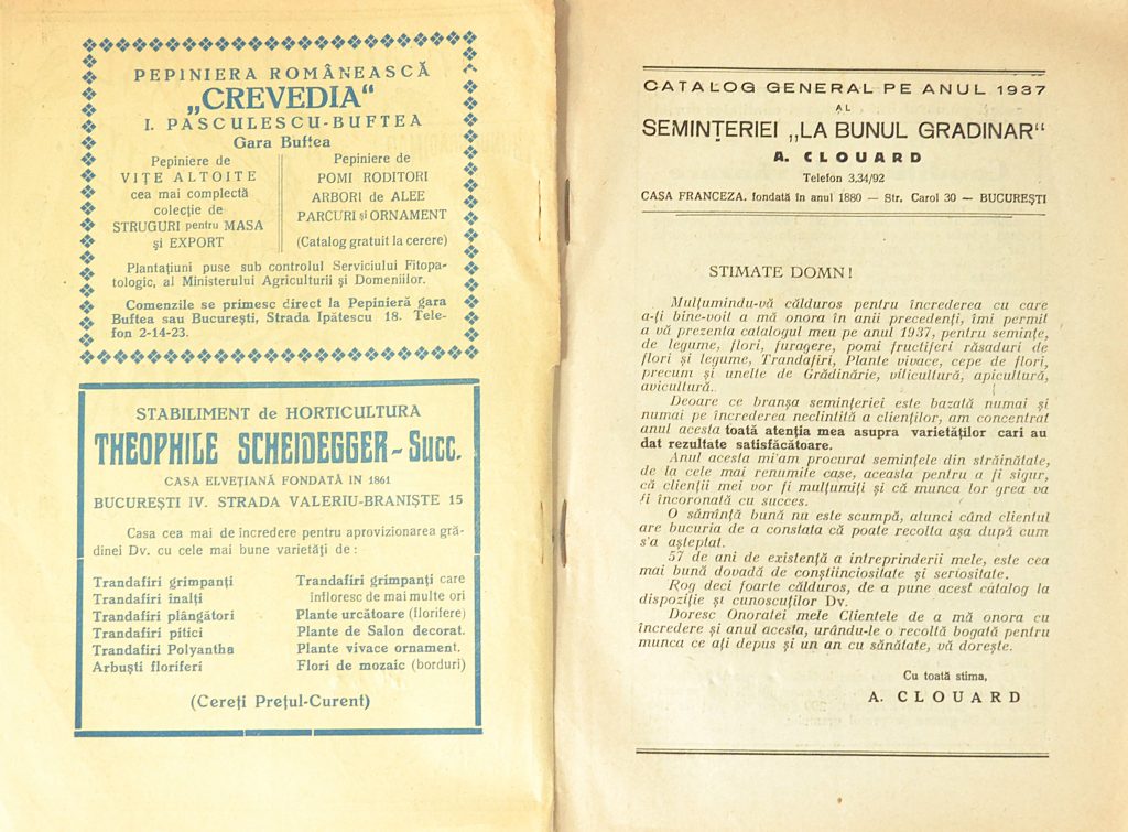 catalog-general-al-seminteriei-1937-clouard-bucuresti-la-bunul-gradinar-pages-0-and-1