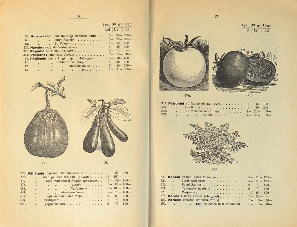 catalog-general-al-seminteriei-1937-clouard-bucuresti-la-bunul-gradinar-pages-16-and-17