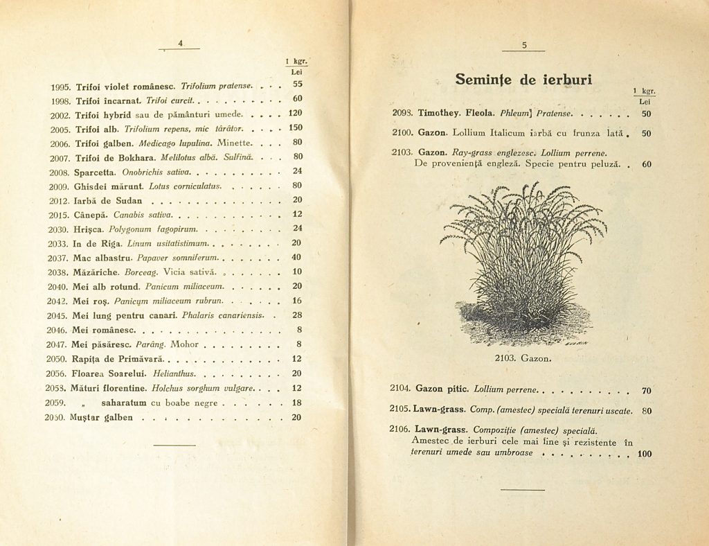 catalog-general-al-seminteriei-1937-clouard-bucuresti-la-bunul-gradinar-pages-4-and-5