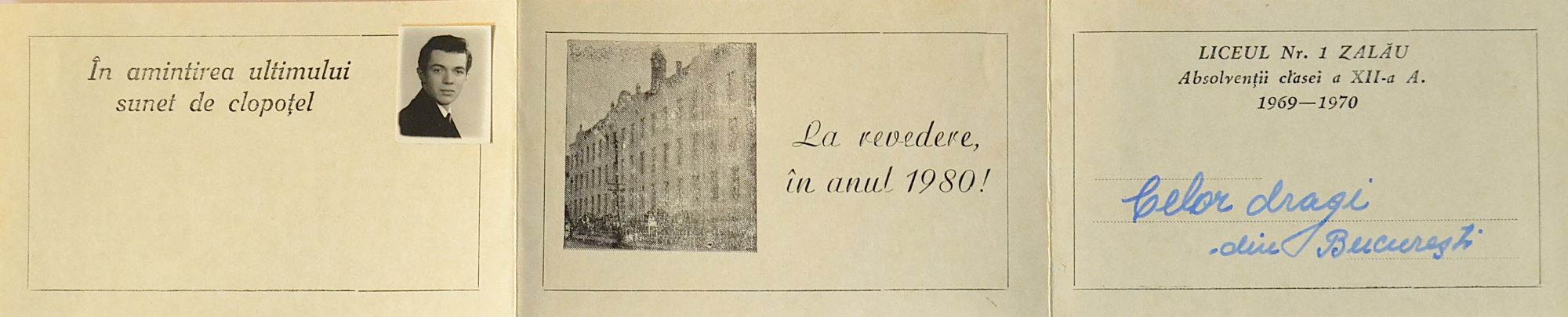 Promoția 1969–1970, Liceul Nr. 1 Zalău – Cu gândul spre soare