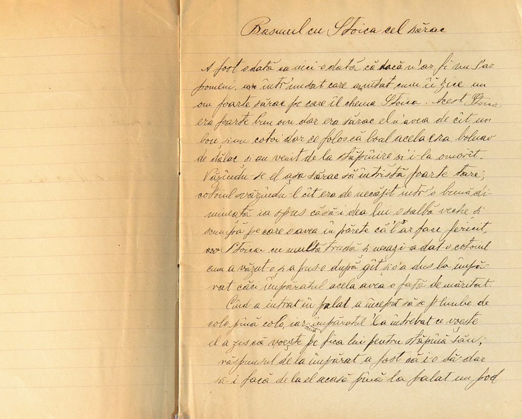 manuscris-1896-basme-framantari-de-limba-ale-lui-m.-antoniade-page-two