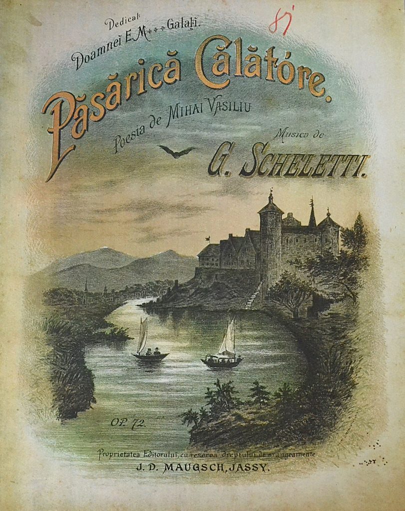 partitura-romaneasca-pasarica-calatore.