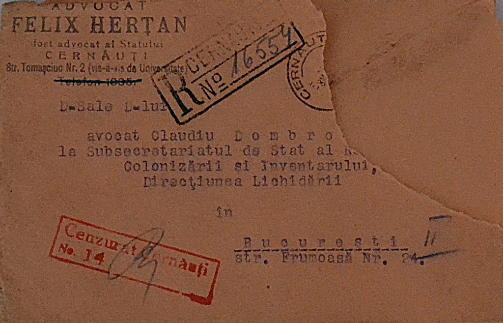 plic-interbelic-avocat-felix-hertan-cernauti-7-mai-1942
